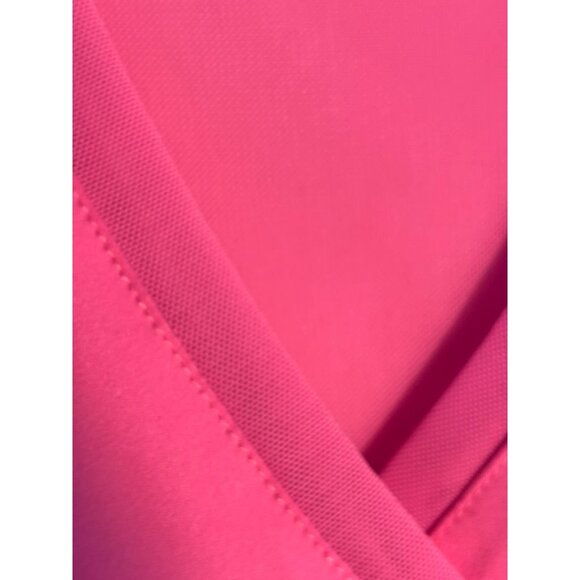 Womens Sleeveless Pink Athletic Tank Top With Mesh Back & Stretch Fabric - Picture 3 of 8